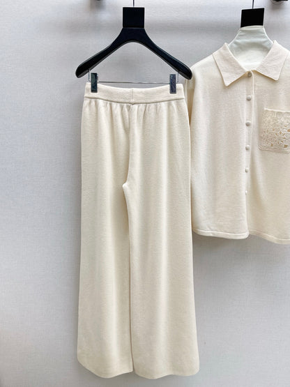 Chol 25fw wool cardigan pants set