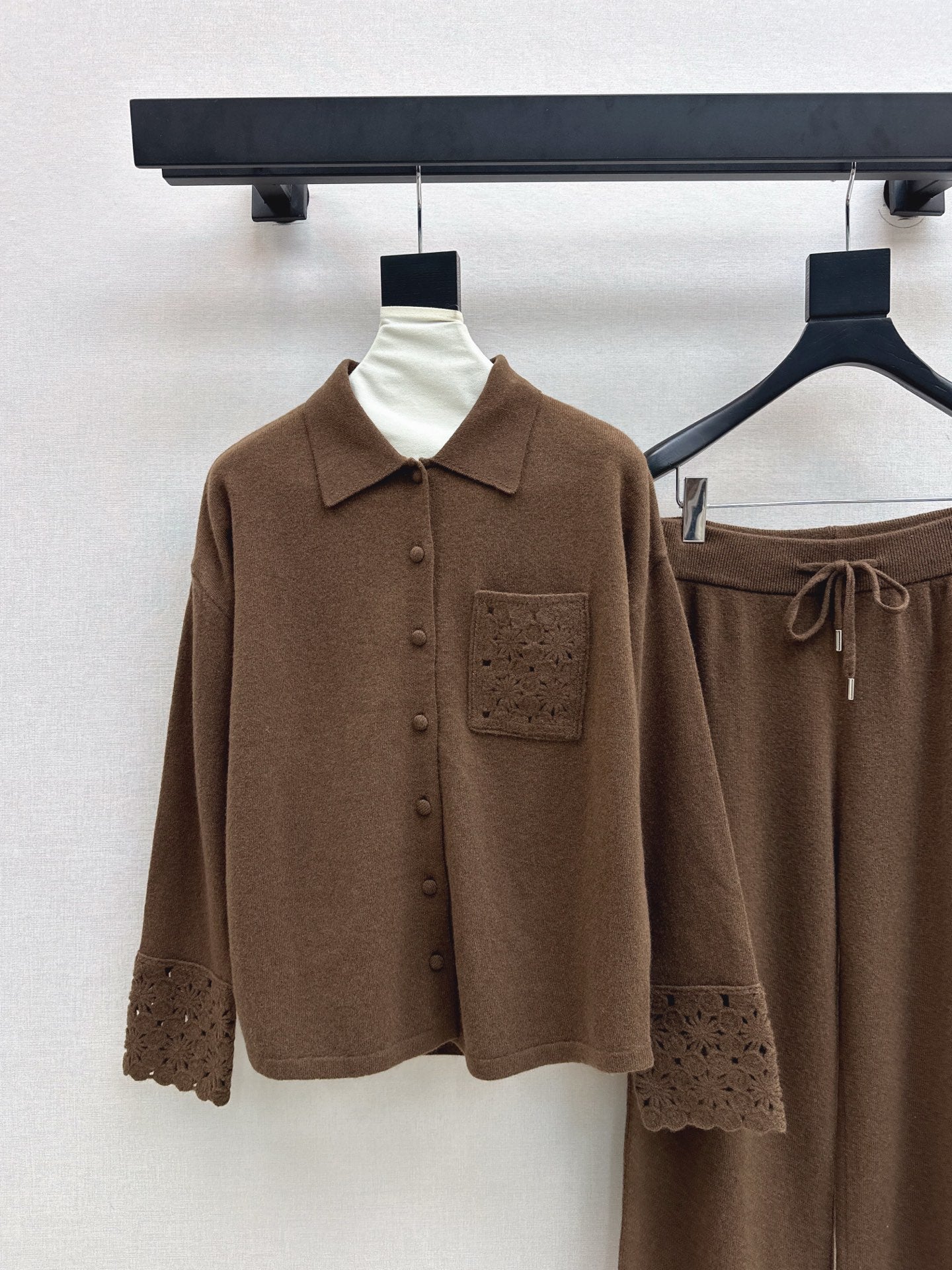 Chol 25fw wool cardigan pants set