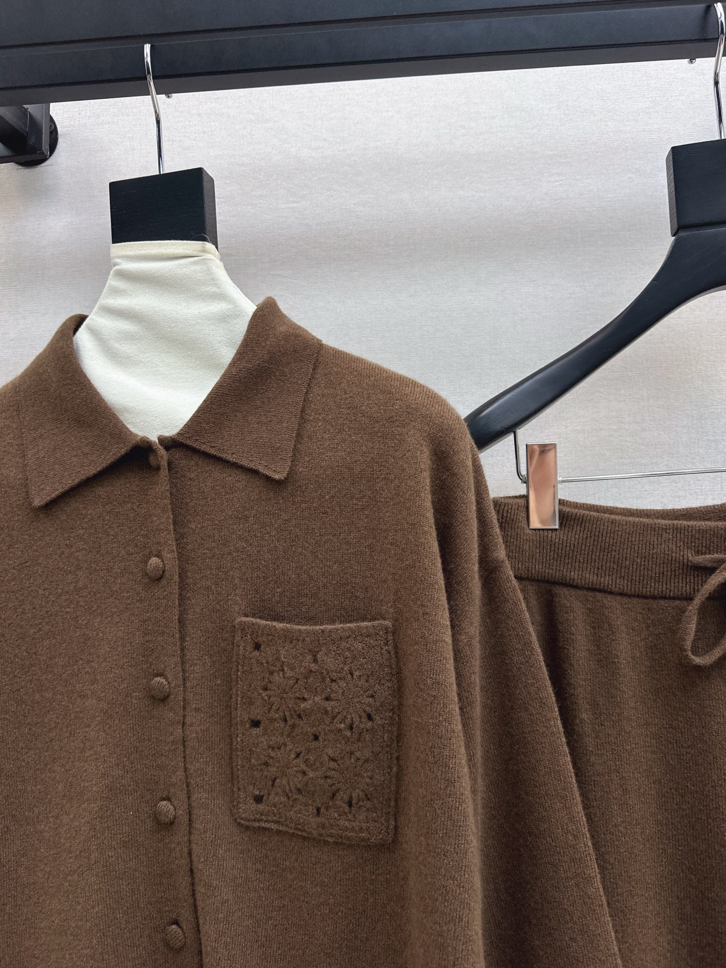 Chol 25fw wool cardigan pants set