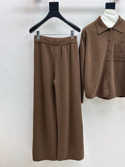 Chol 25fw wool cardigan pants set