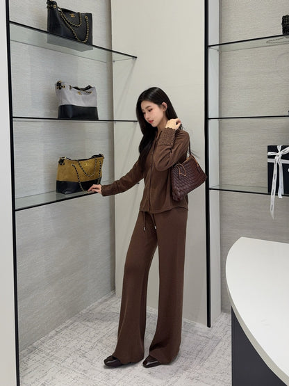 Chol 25fw wool cardigan pants set