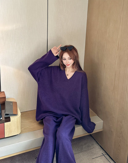 Row 25fw knit sweater pants set