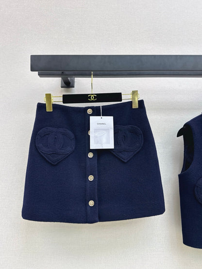 Chan 25fw woolen skirt