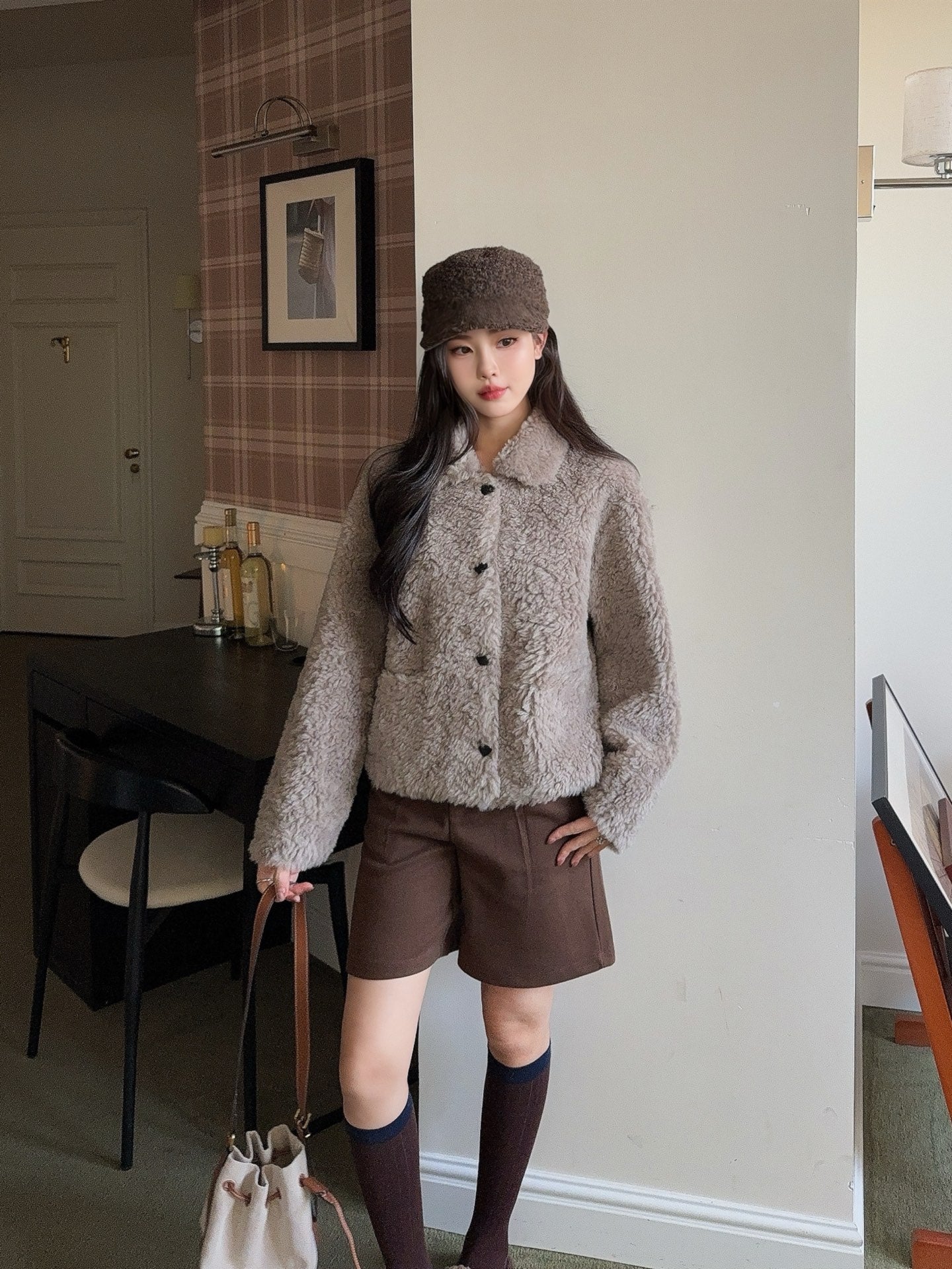 Loro 25fw fleece jacket