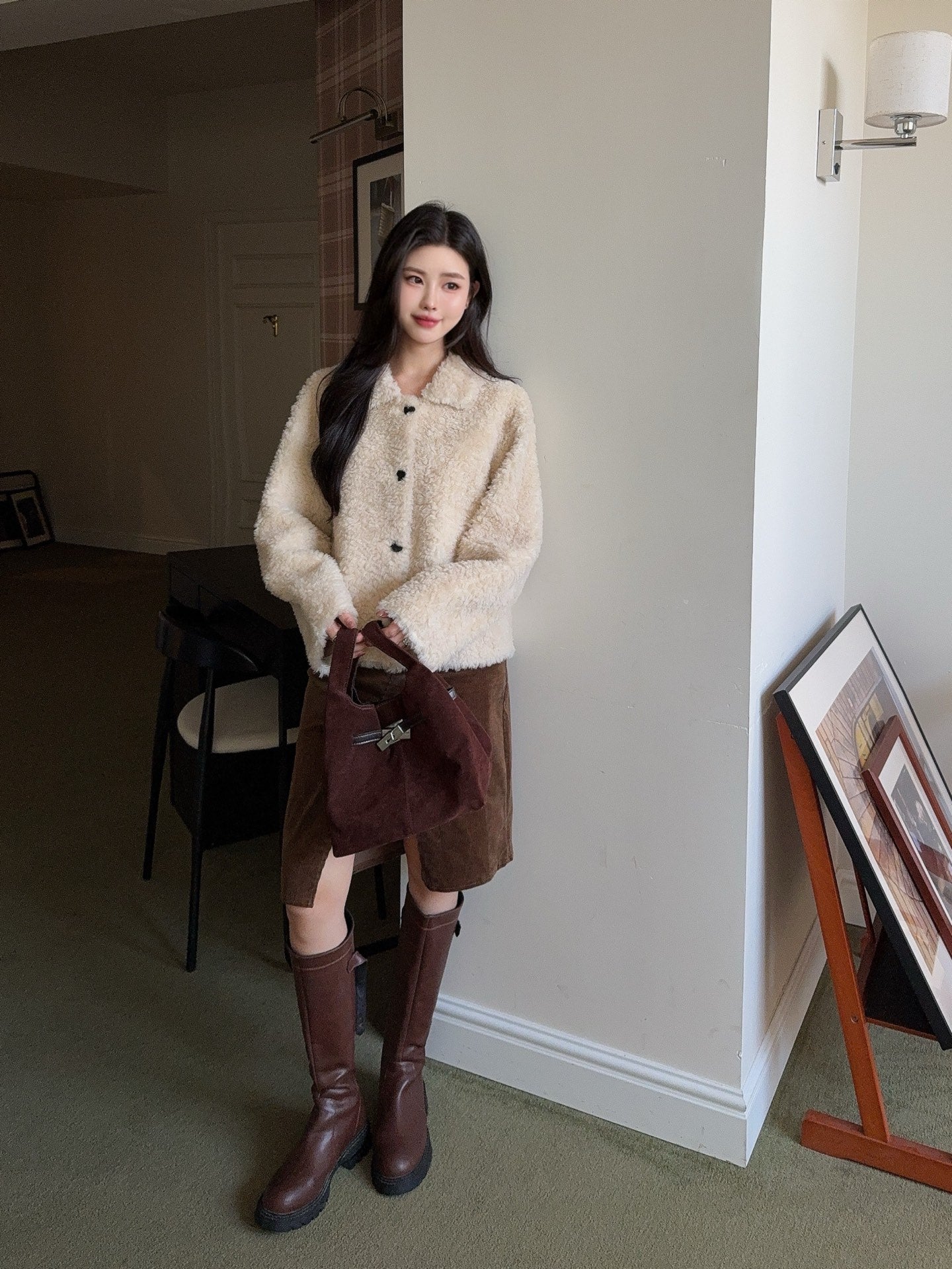 Loro 25fw fleece jacket