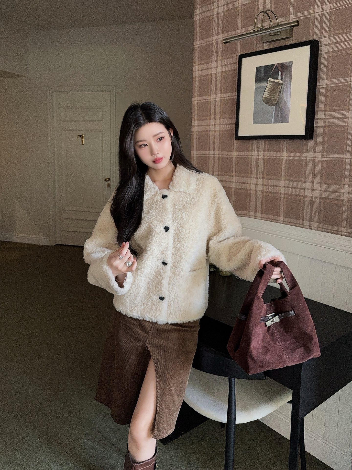 Loro 25fw fleece jacket