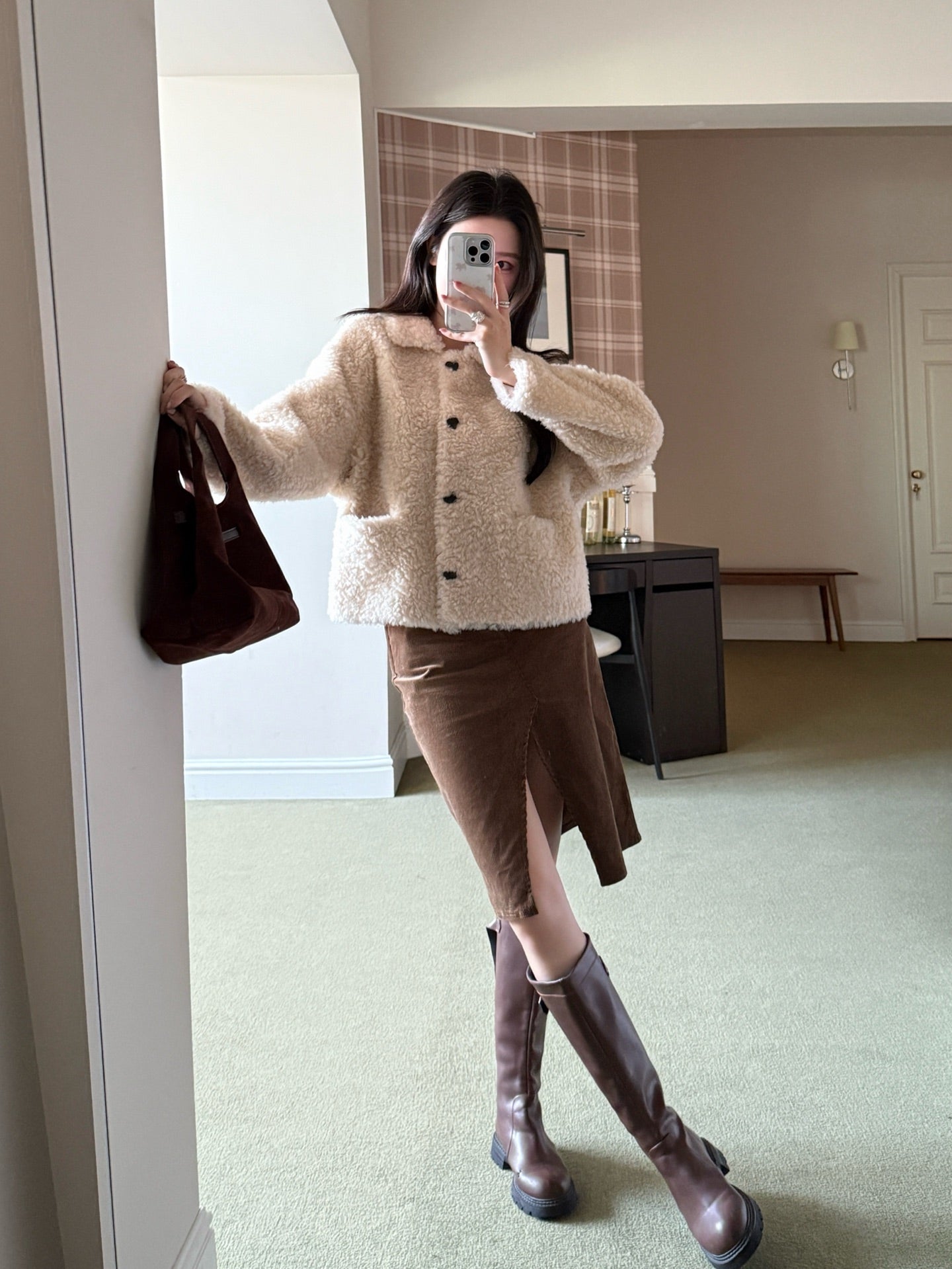 Loro 25fw fleece jacket