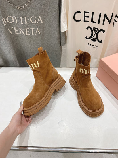 Miu 25fw snow boots