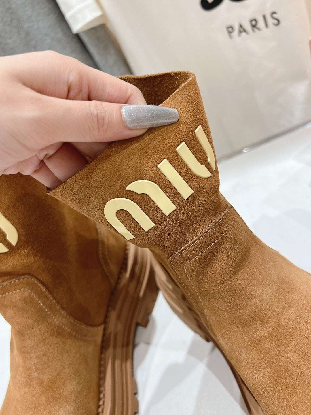 Miu 25fw snow boots