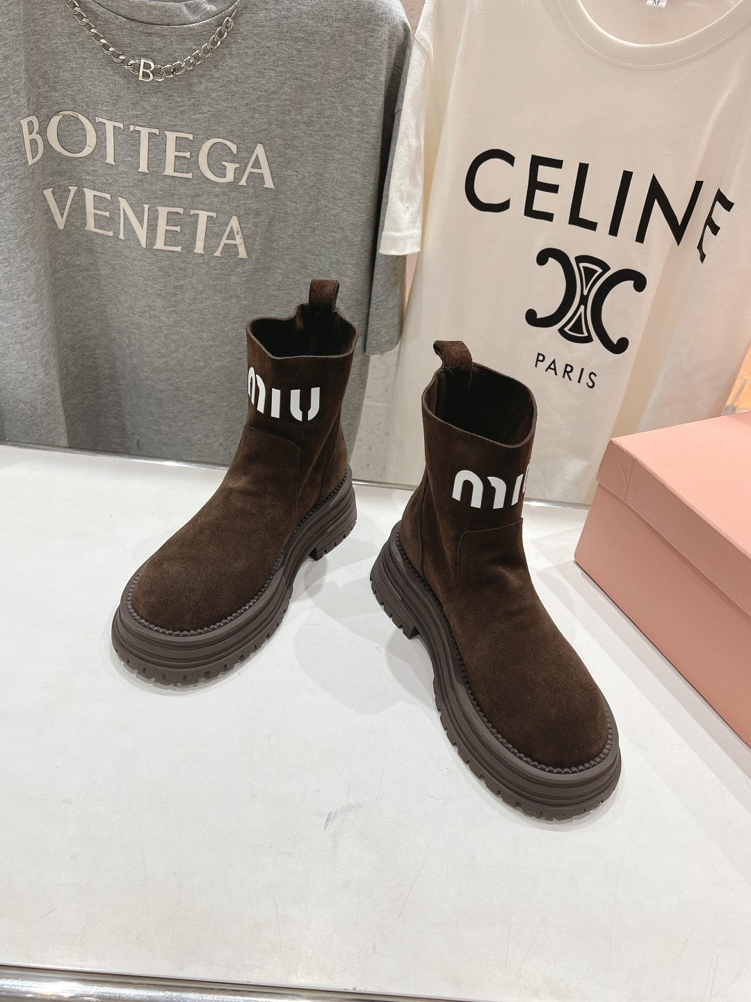 Miu 25fw snow boots