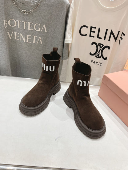 Miu 25fw snow boots