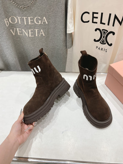 Miu 25fw snow boots