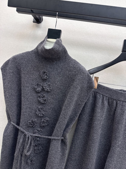 Chan 25fw sleeveless sweater pants set