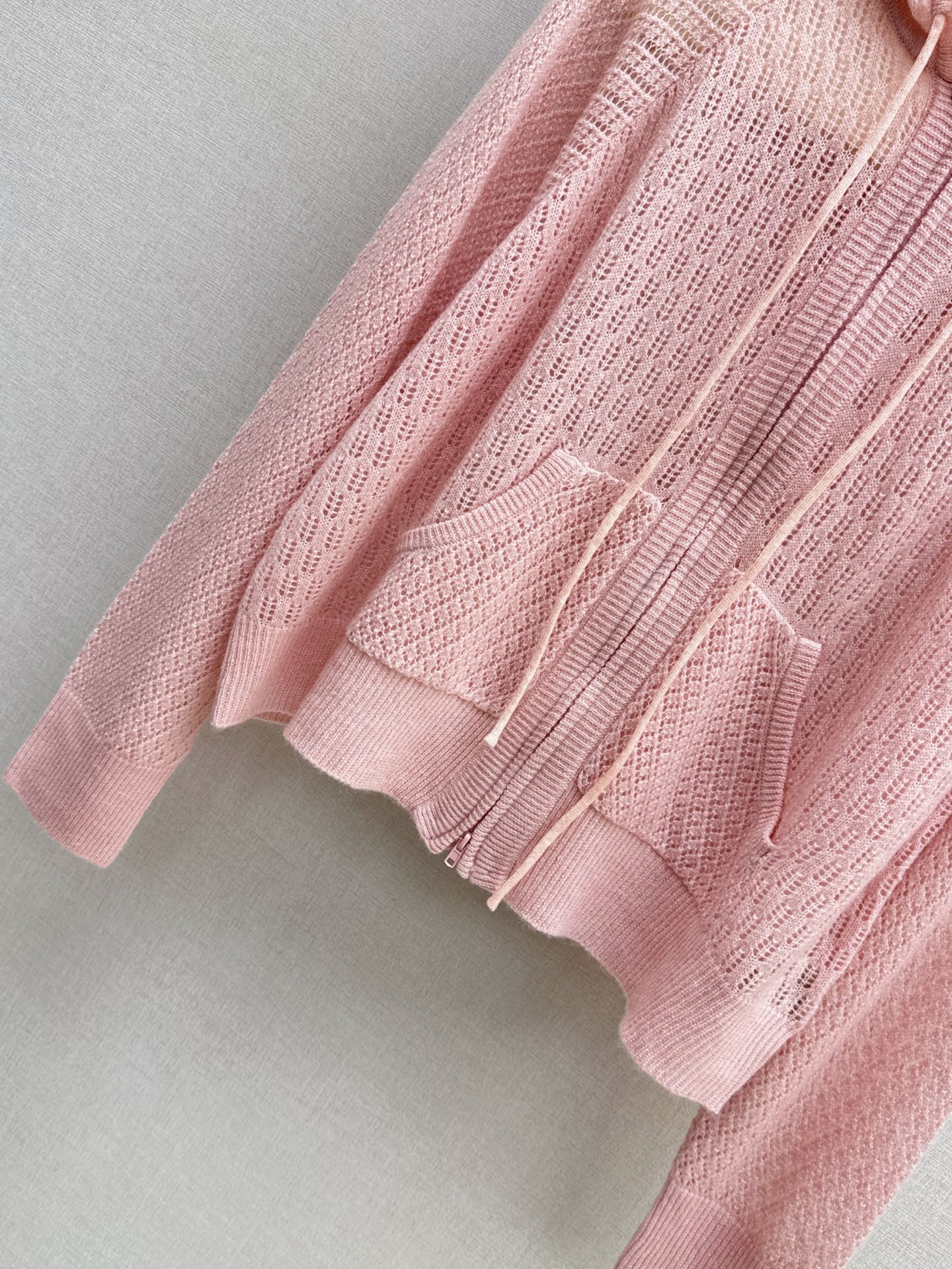 CD 25fw hooded knit cardigan