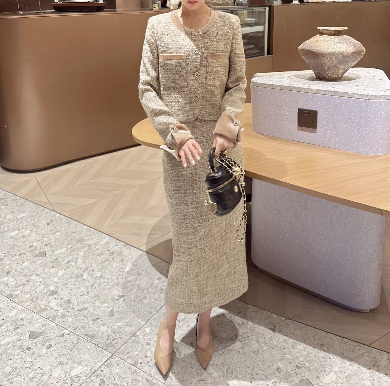 Chan 25fw woven suit