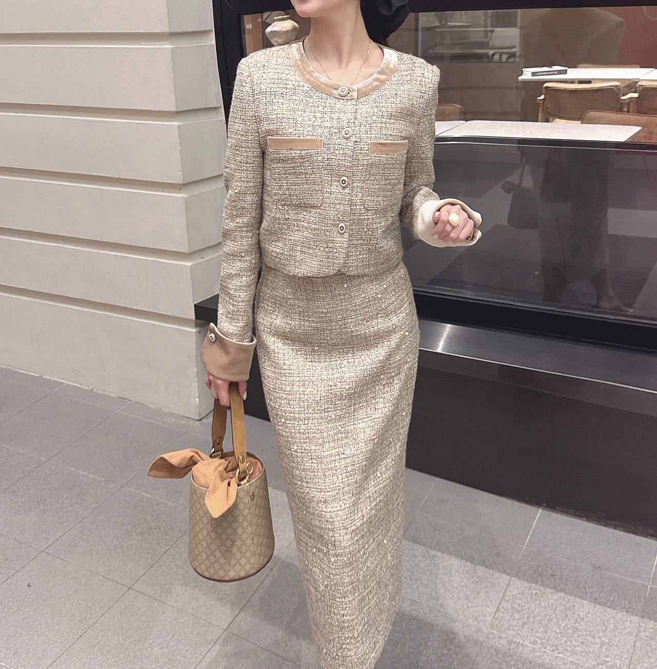 Chan 25fw woven suit