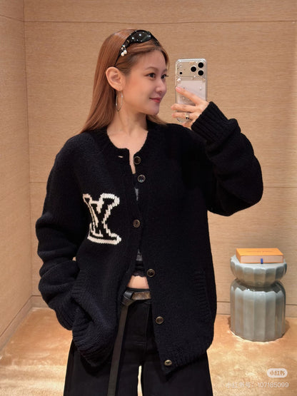 Loui 25fw jacquard cardigan