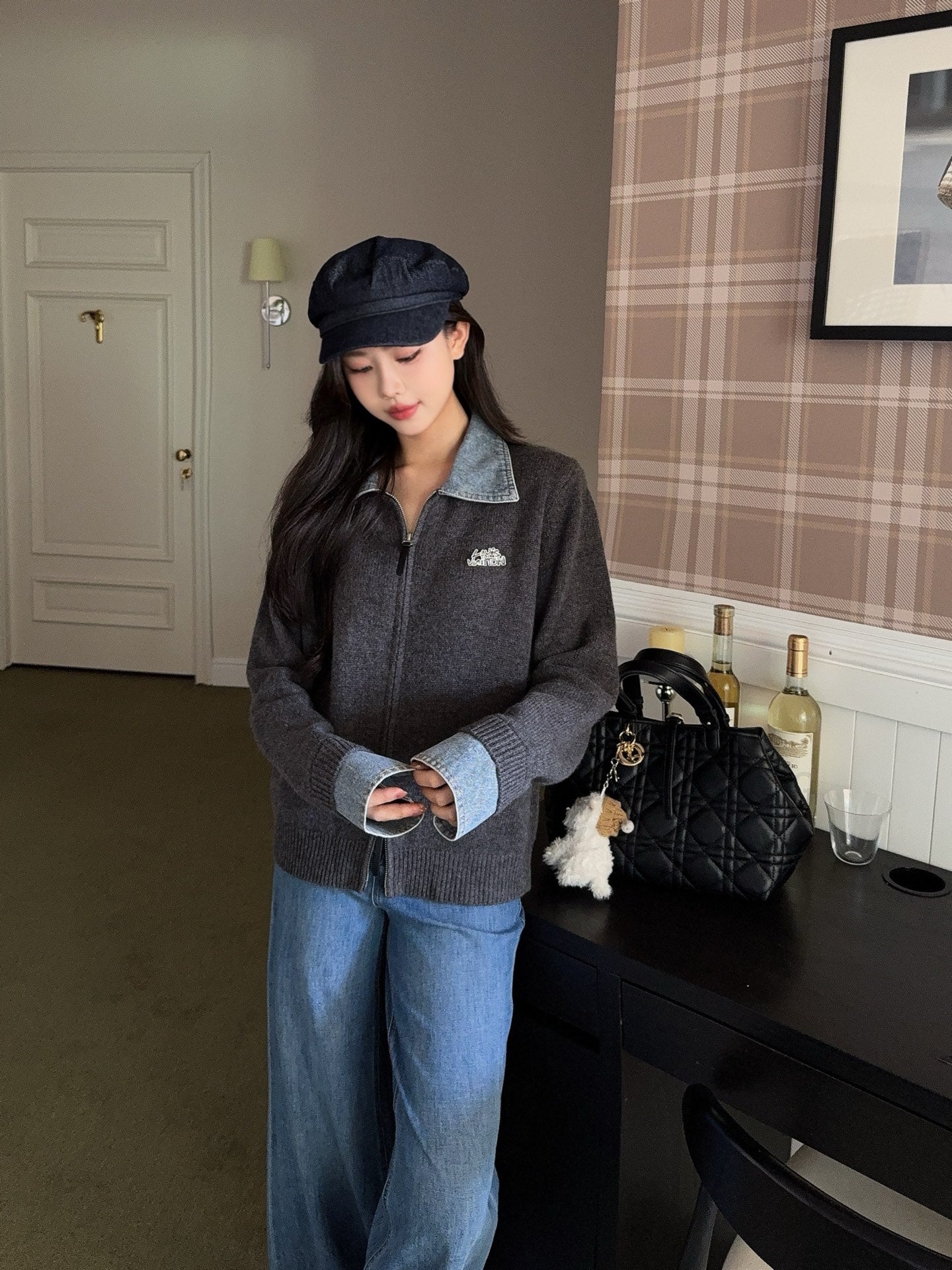 Loui 25fw polo cardigan