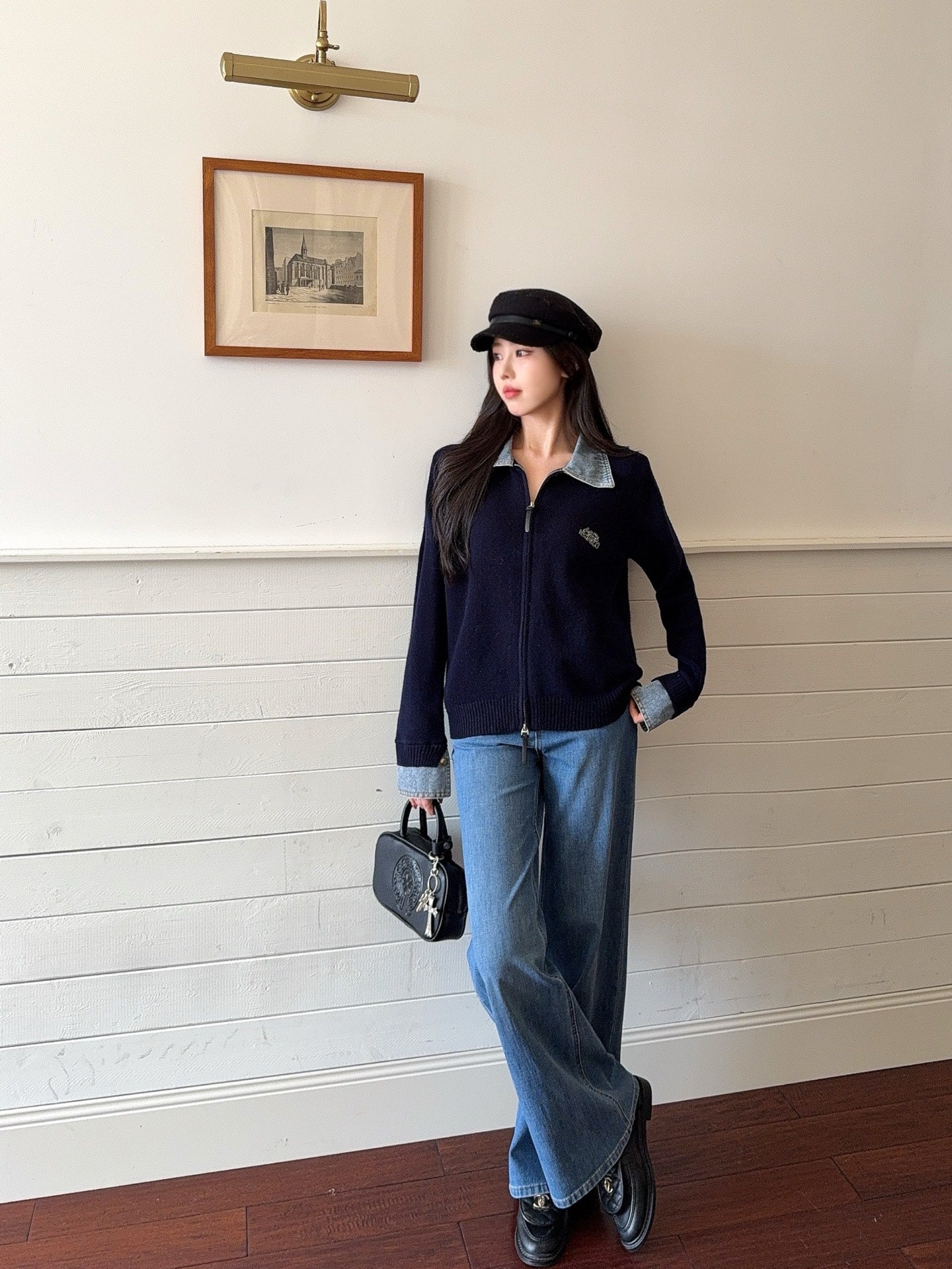 Loui 25fw polo cardigan