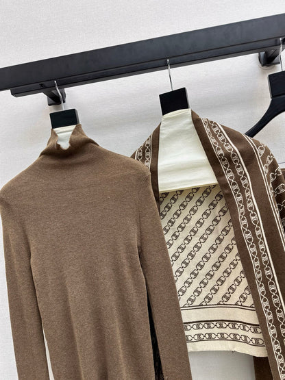 Celi 25fw knit shawl base layer pants set