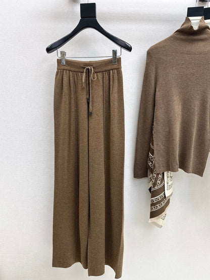 Celi 25fw knit shawl base layer pants set