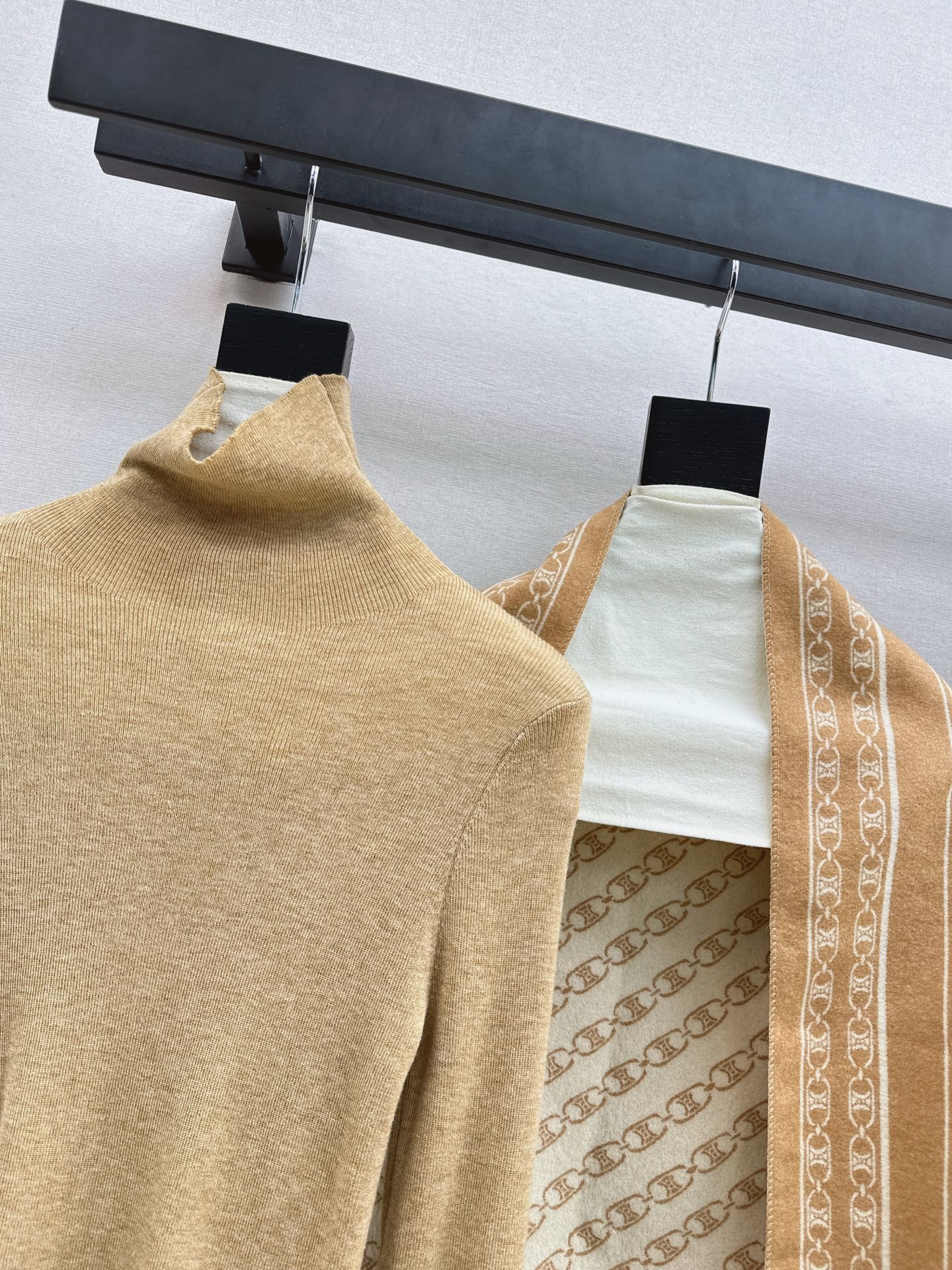 Celi 25fw knit shawl base layer pants set