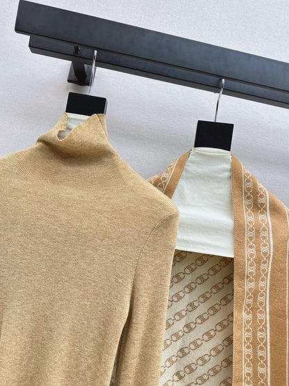 Celi 25fw knit shawl base layer pants set