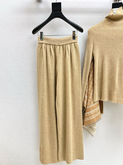 Celi 25fw knit shawl base layer pants set