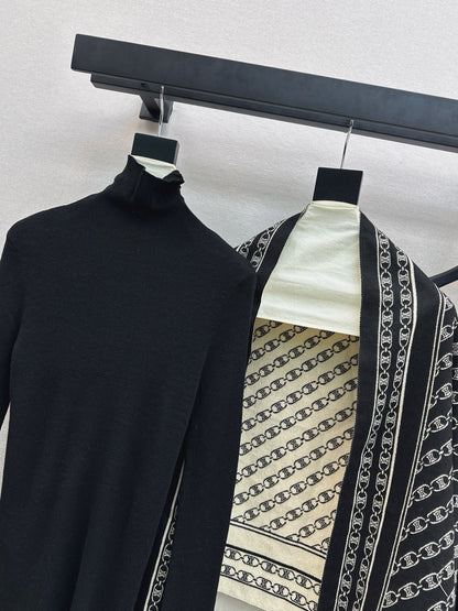 Celi 25fw knit shawl base layer pants set