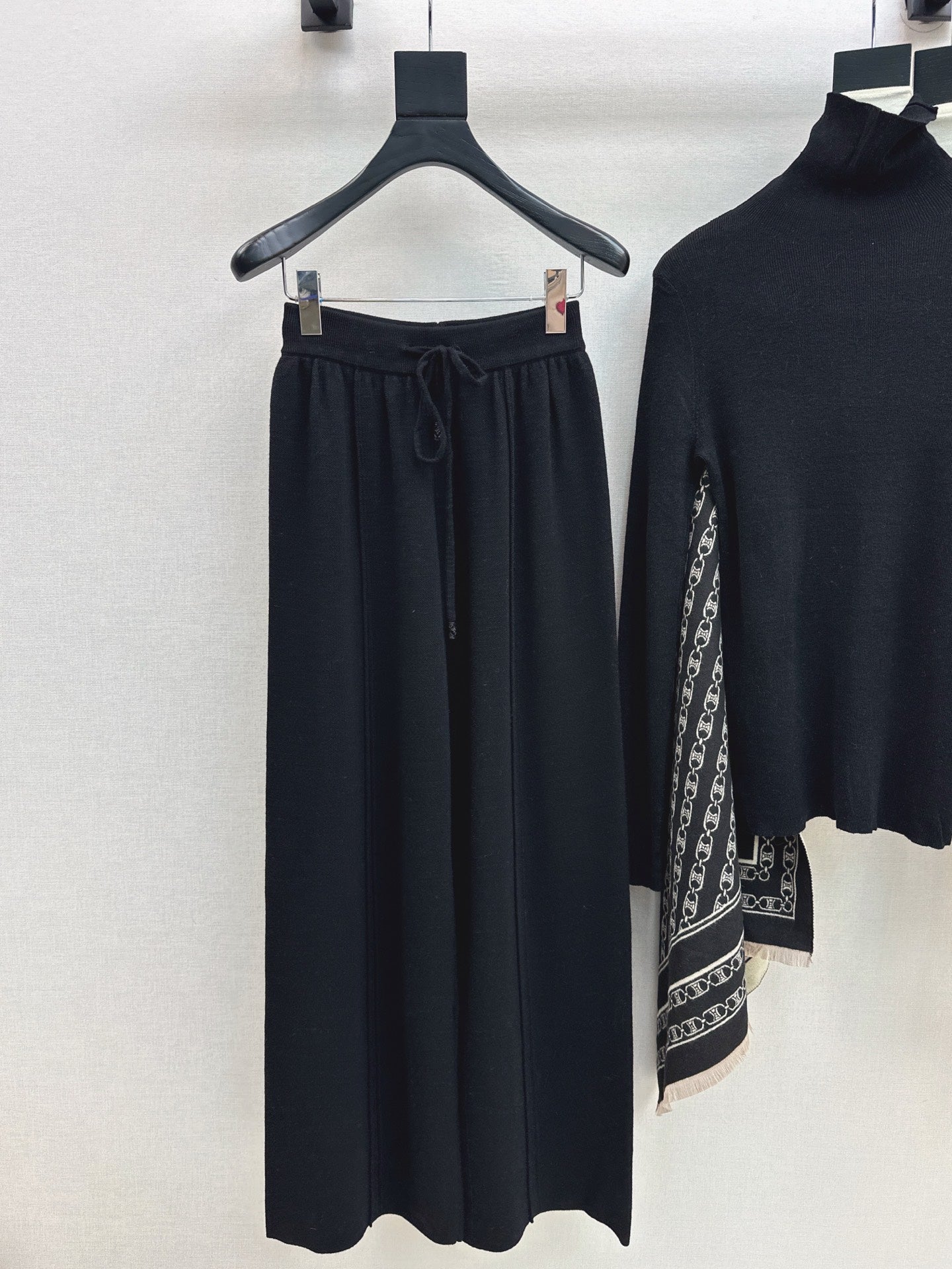 Celi 25fw knit shawl base layer pants set