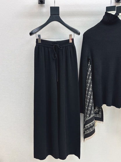 Celi 25fw knit shawl base layer pants set