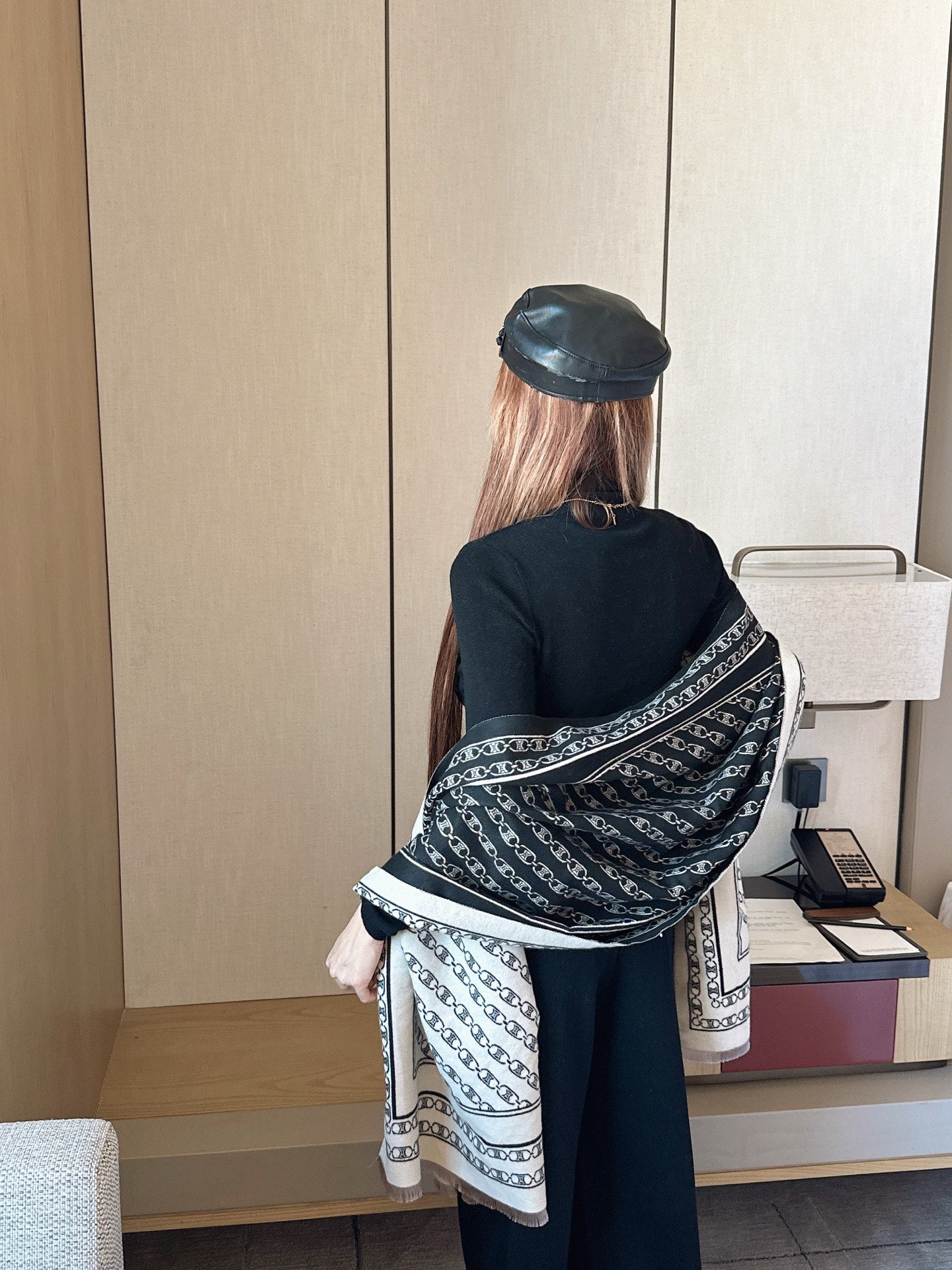 Celi 25fw knit shawl base layer pants set