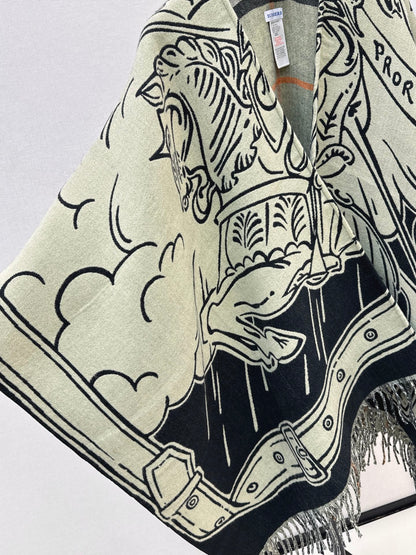 Bur 25fw wool shawls