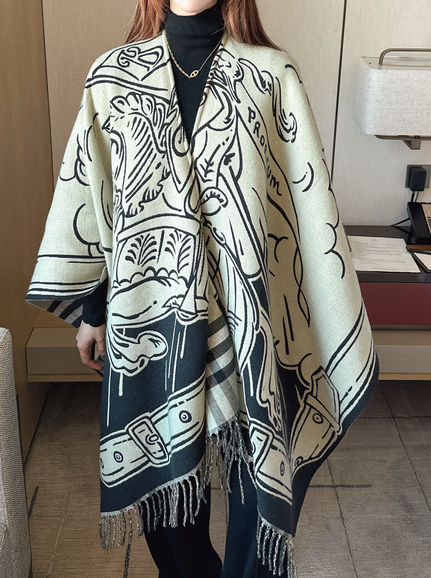 Bur 25fw wool shawls