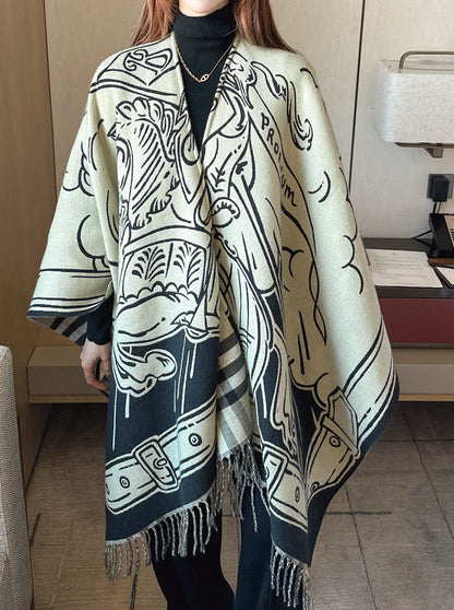 Bur 25fw wool shawls