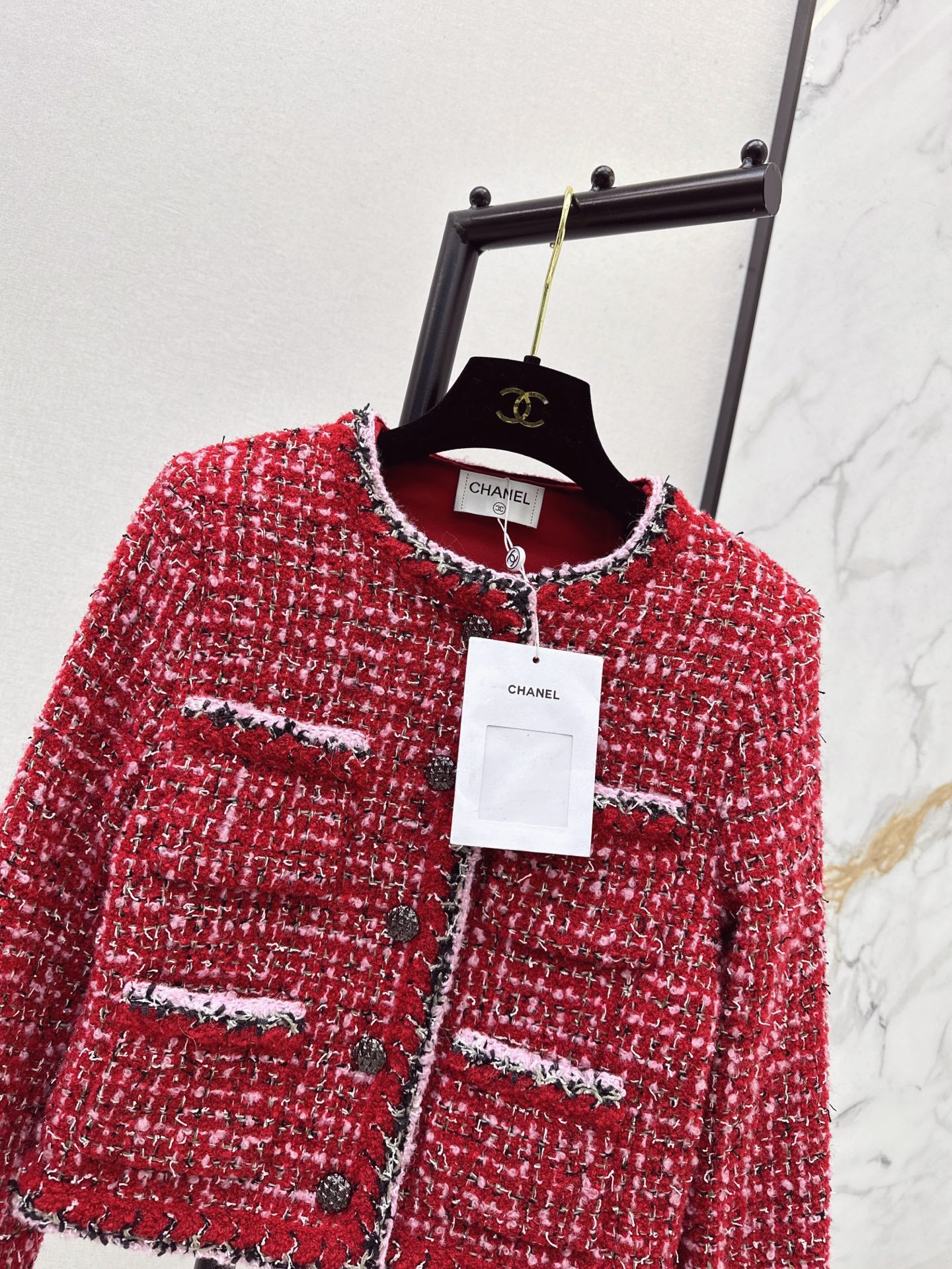 Chan 25fw tweed woven jacket