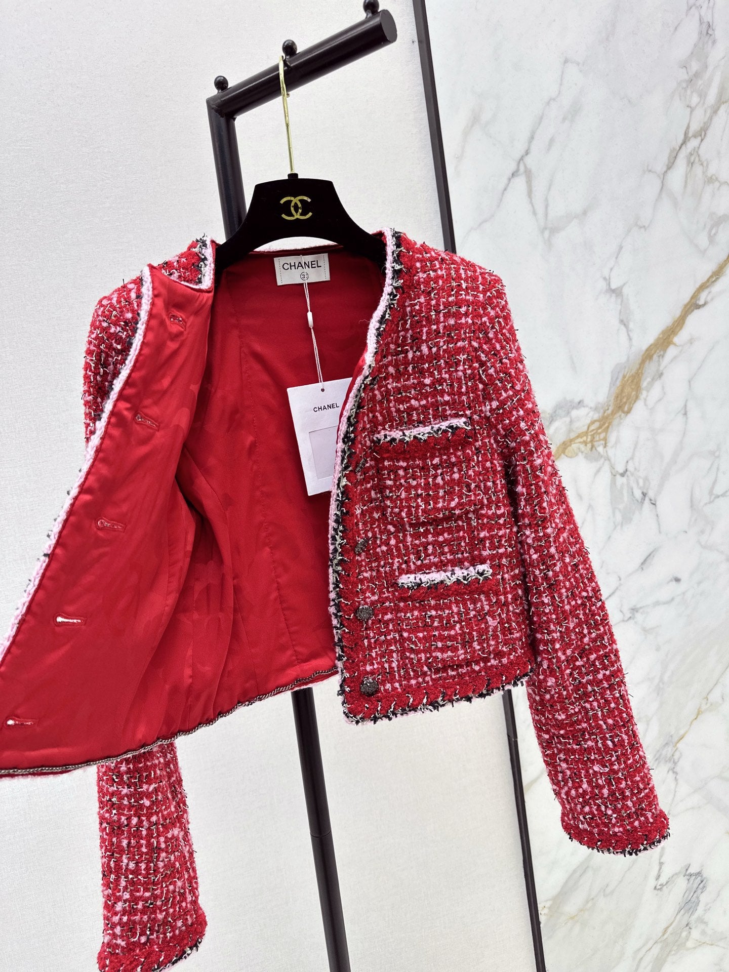 Chan 25fw tweed woven jacket