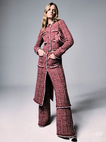 Chan 25fw tweed woven jacket