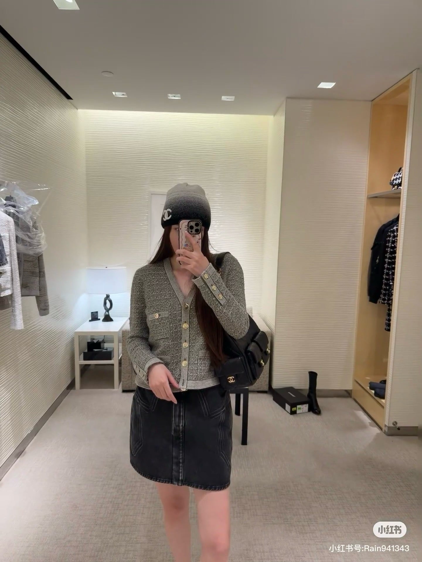 Chan 25fw denim skirt