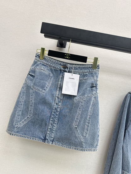 Chan 25fw denim skirt