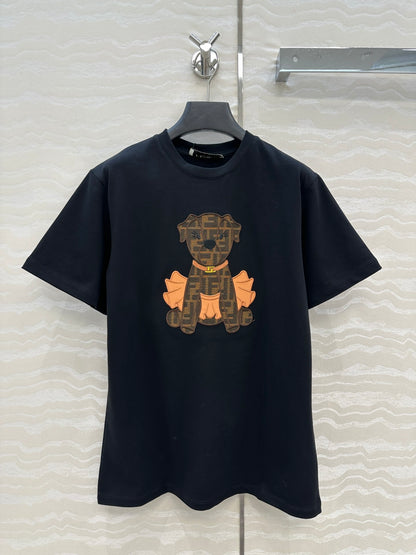 Fend 25fw embroidery t-shirt