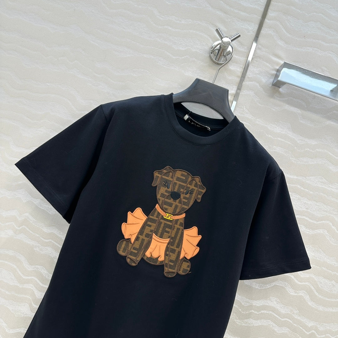 Fend 25fw embroidery t-shirt