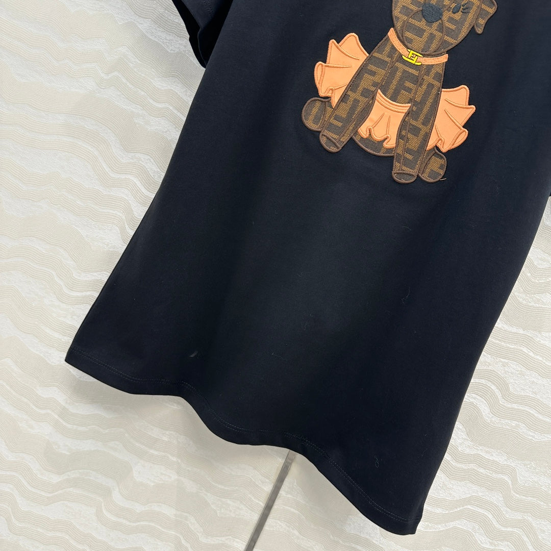 Fend 25fw embroidery t-shirt