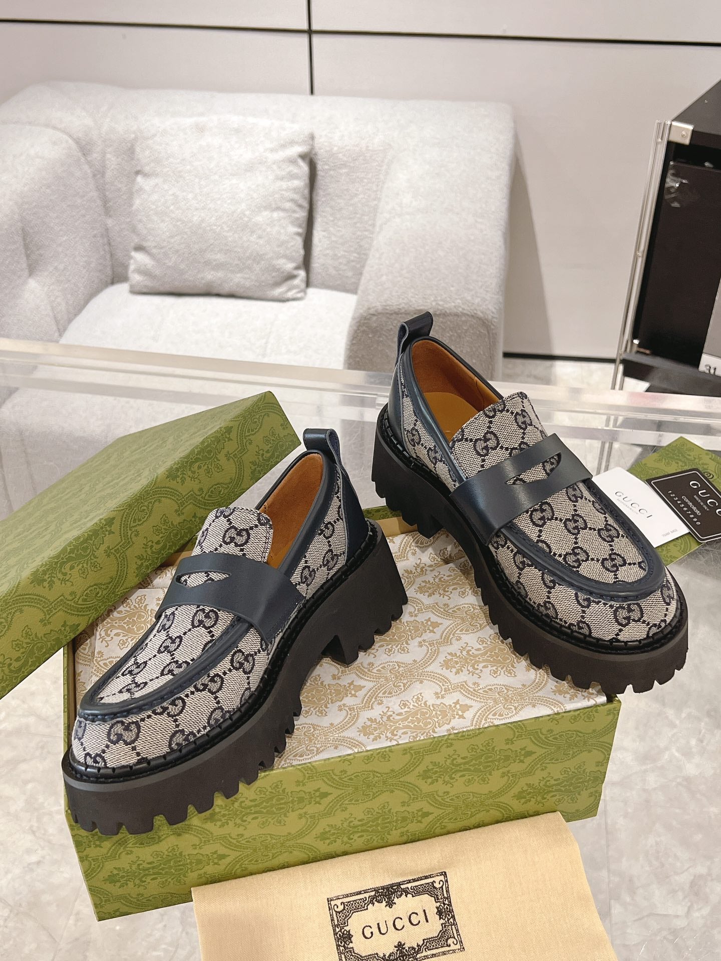 Cucc 25fw platform loafer shoes