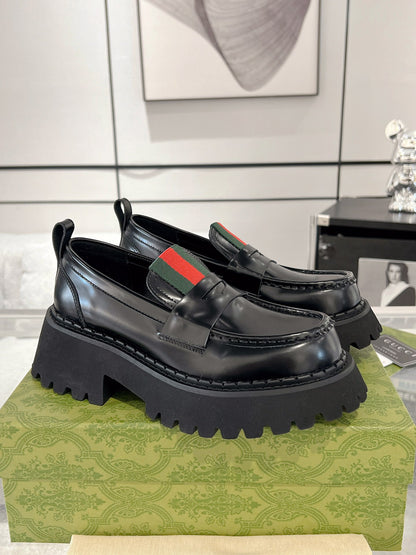 Gucc 25fw platform loafer shoes