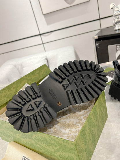 Gucc 25fw platform loafer shoes