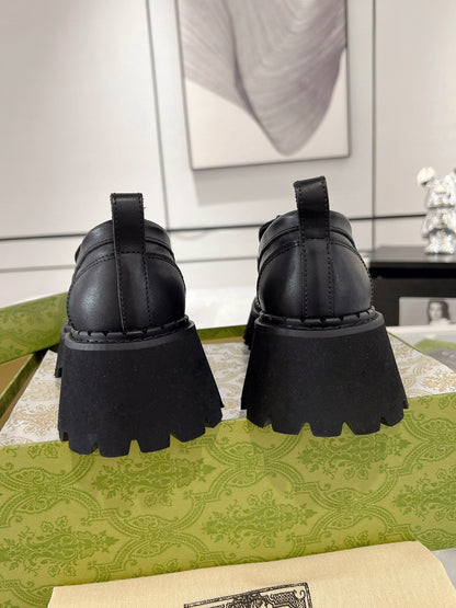 Gucc 25fw platform loafer shoes