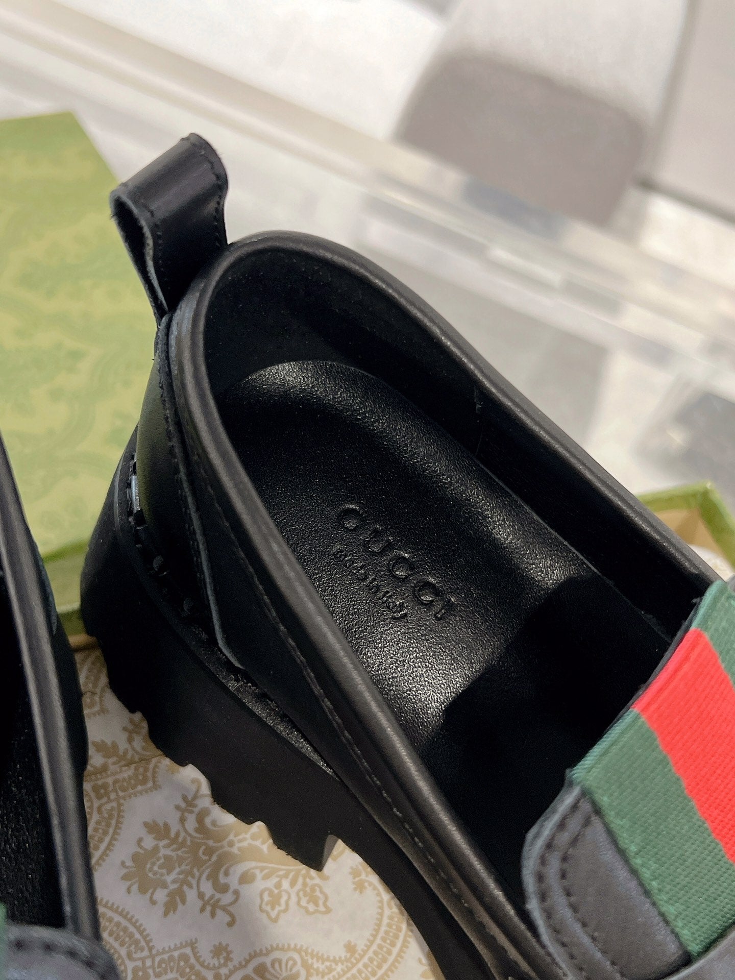 Gucc 25fw platform loafer shoes
