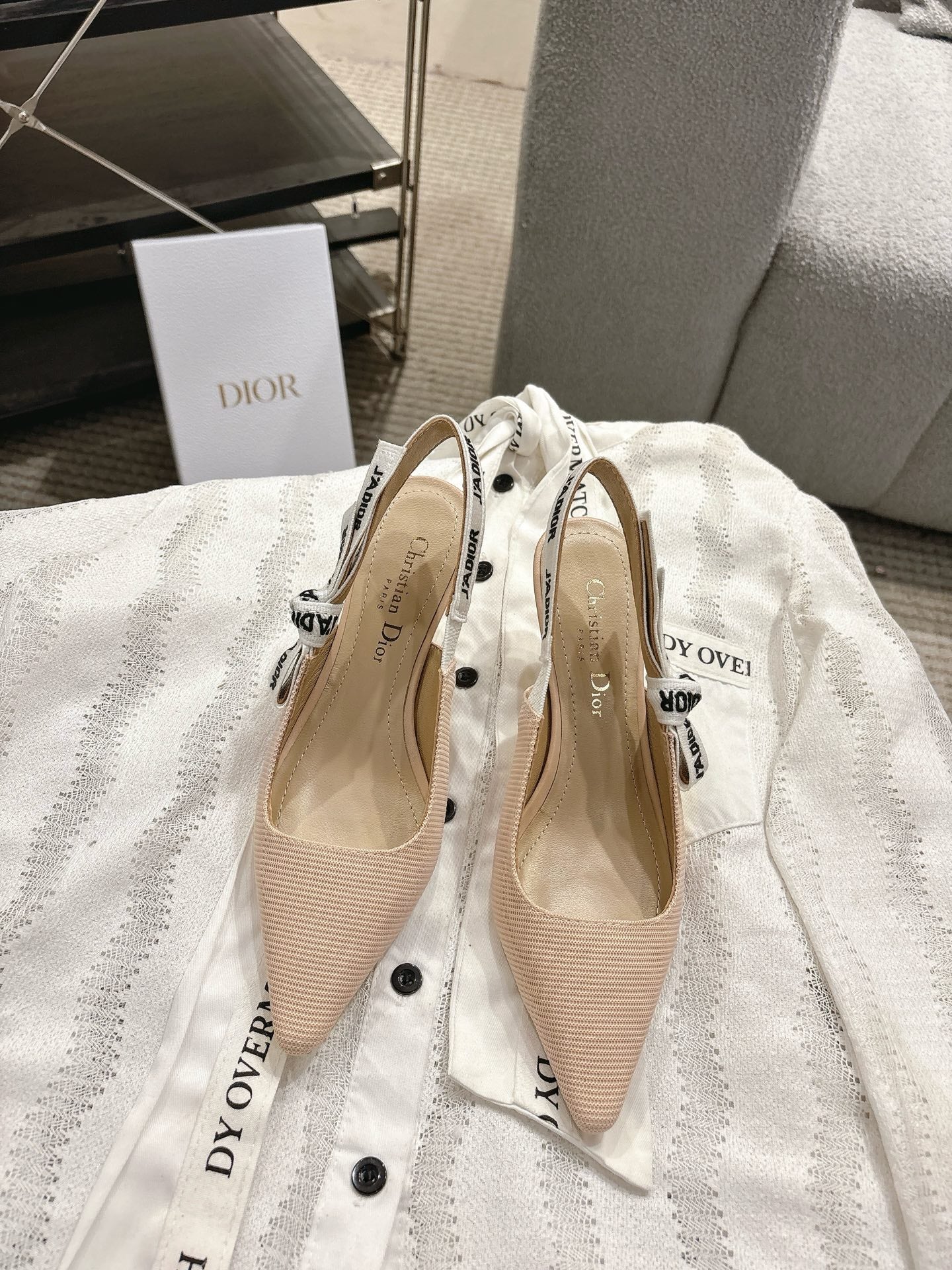 CD 25fw kitten slingback heels