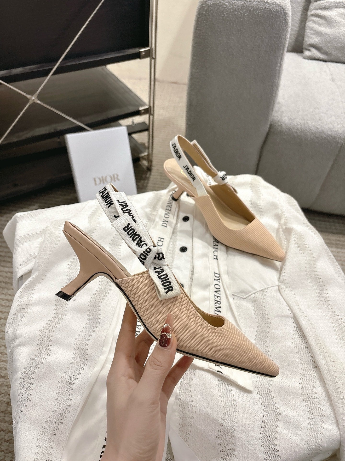 CD 25fw kitten slingback heels